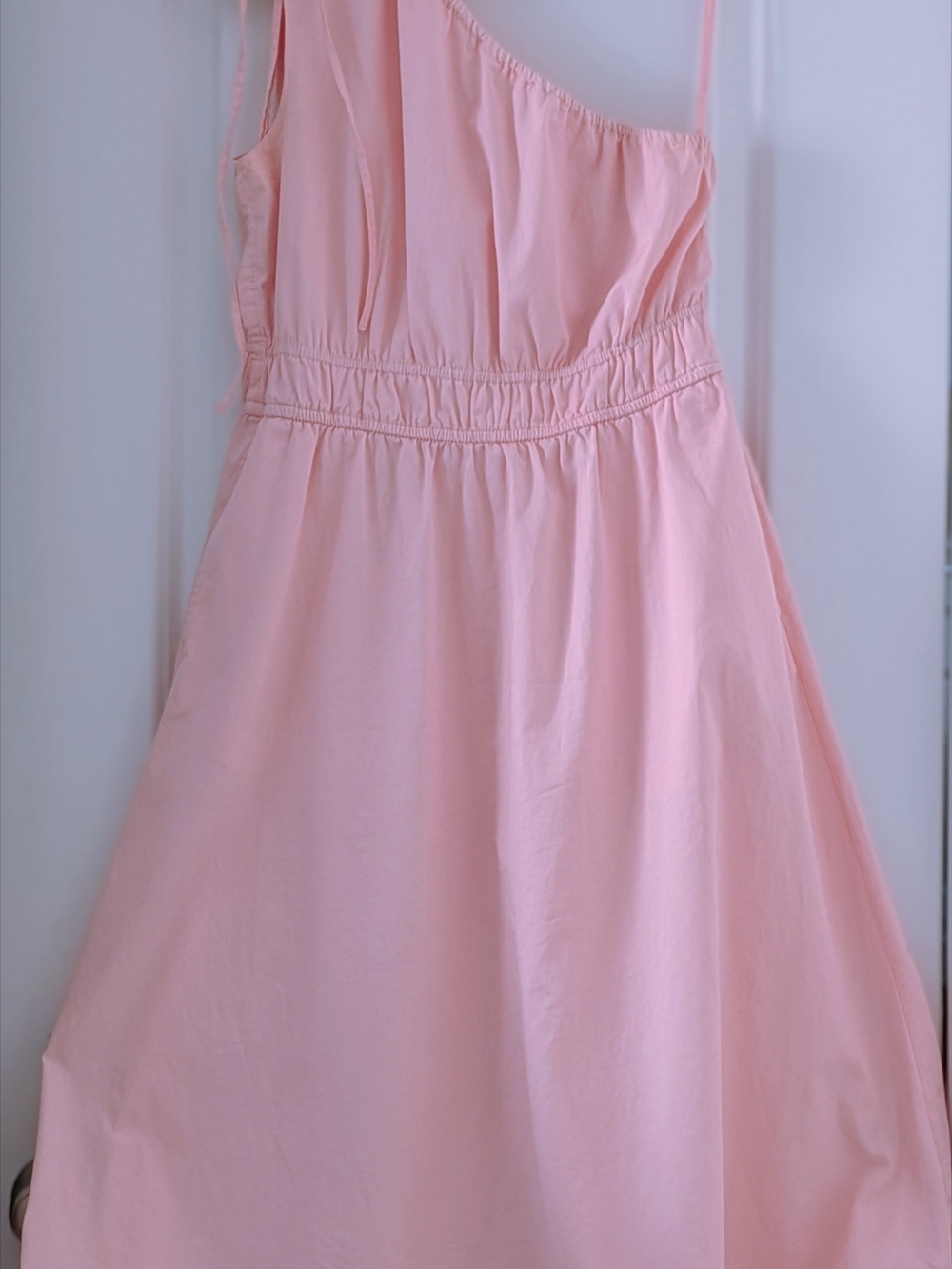 Free Assembly Women's One-Shoulder Pink Sundress